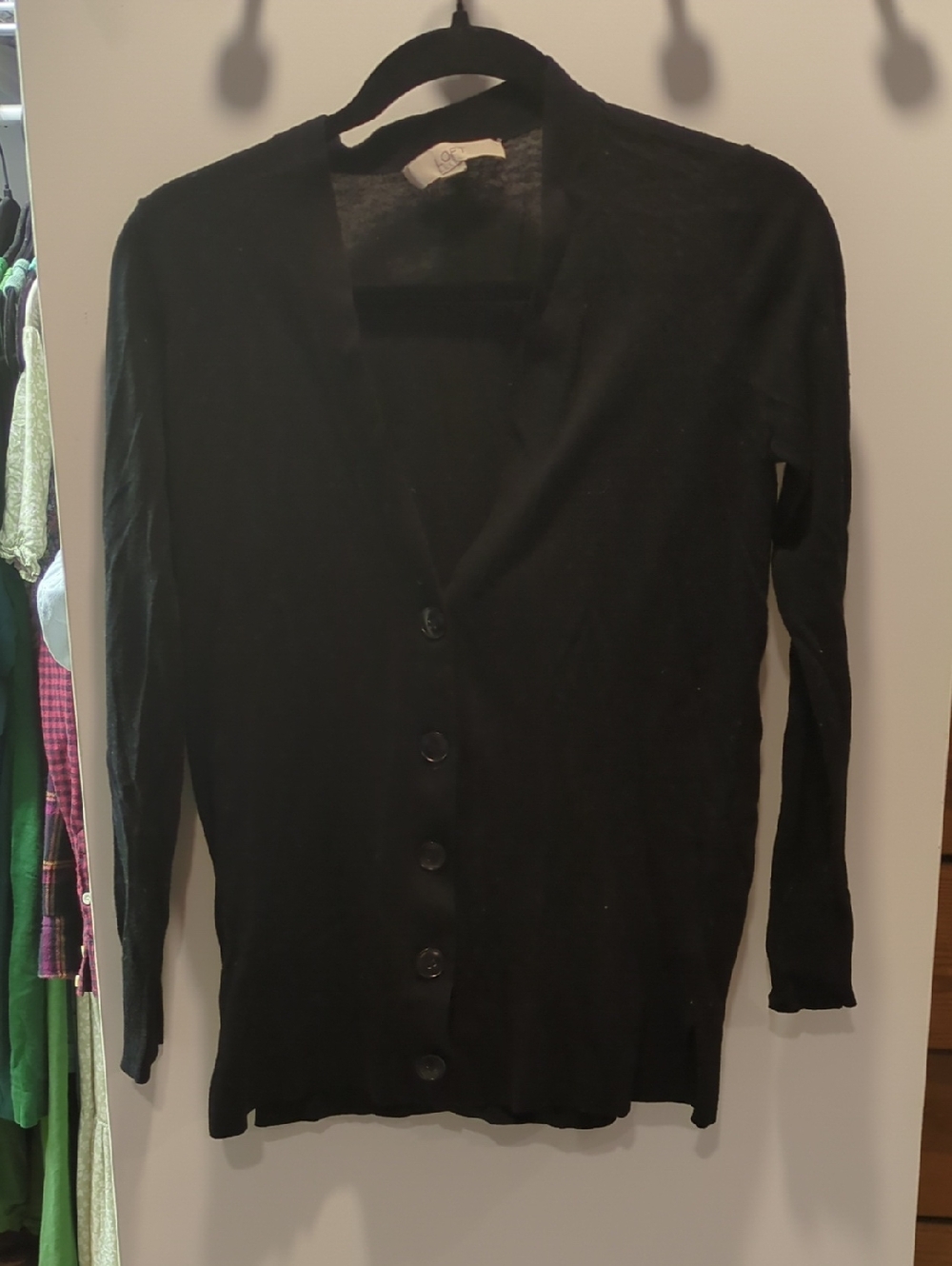 LOFT Black Women's Button Cardigan Sweater